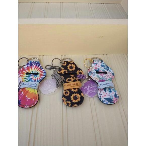 Lipstick, Chapstick Keychain holder with Motivational message.  Price is per*** - Picture 7 of 9